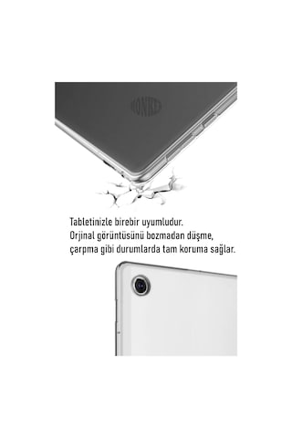 Jolita A8 Sm-x200 10.5 İnç Şeffaf Silikon Tablet Kılıfı Kapak Renksiz Sku: Smgstk4a35283afc Arka Kapak