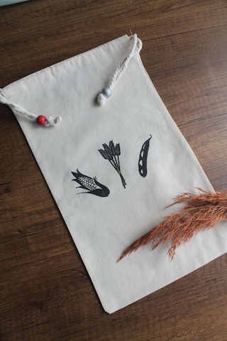 20x30cm - 2 Adet Keten Bakliyat Çok Amaçlı Kese - Saklama Torbası