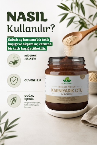 Karnıyarık Otu Tozu Macunu Bitki Karışımlı Probiyotik Macun