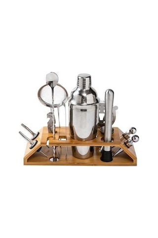 Wondernest Seti, Paslanmaz Çelik Kokteyl Çalkalayıcı, Bar Aksesuarı