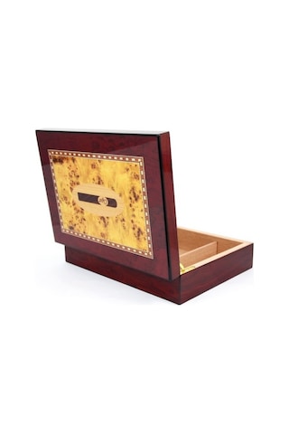 Premiumquality Fortaleza Kahverengi Sedir Humidor Puro Kutusu - Trm5004
