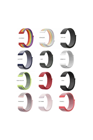 Huawei Watch Gt3 Elegant 42Mm Spor Kumaş Desenli Kordon (534136216)