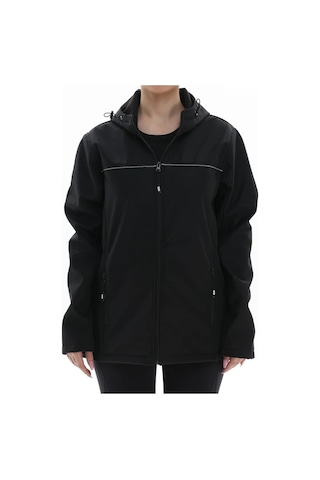 Softshell Mont Beyaz Biyeli Siyah