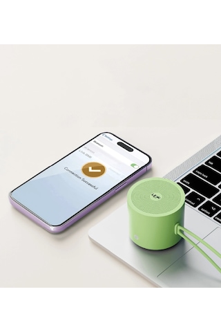 Linktech Ekstra Bass Bluetooth Hoparlör - Siyah - Linktech L208 Mini Taşınabilir Kablosuz Hoparlör