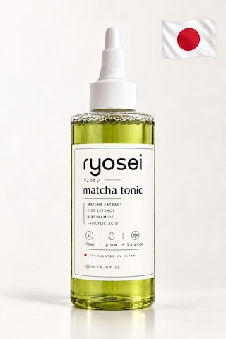 Ryosei Matcha Yüz Toniği 200 Ml Matcha & Pirinç Özlü Niacinamide + Salisilik Asit Japon Formüllü