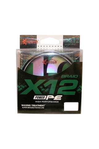 Captain X12 Power Pe İp Misina 0,18mm 150mt Dark Green