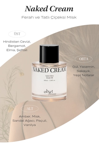 Yapışkanlık Hissi Bırakmayan Saten Bitişli Vücut Yağı Kundal Satın Glow Body Oil Naked Cream