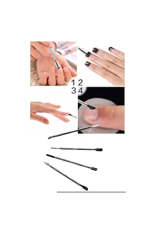 Yıwu Tırnak Eti İtici & Düzeltici Ergonomik Çelik Tasarım 4 Parça