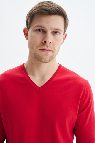 Arma Erkek Slim Fit Basic V Yaka Triko Kazak K9kro0852 Kırmızı