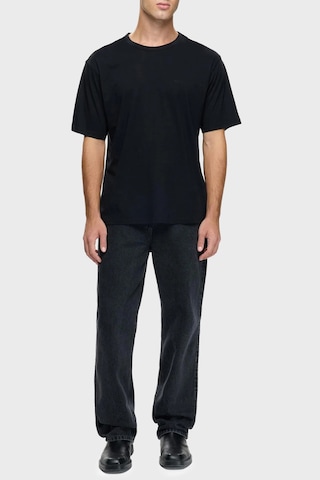 Les Benjamins Erkek T Shirt Lb25fwclamuts-401 Siyah SIYAH