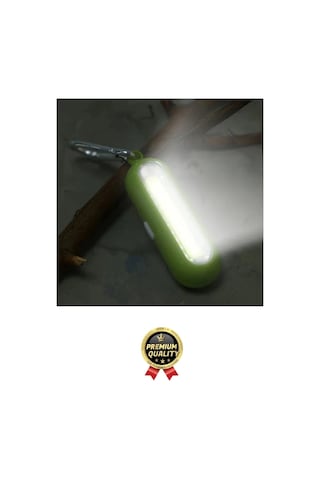 Premium Taşınabilir Kamp Okul Güçlü Işık Aydınlatma 3 Modlu Pilli Sarı Mini Led Anahtarlık El Feneri Beyaz