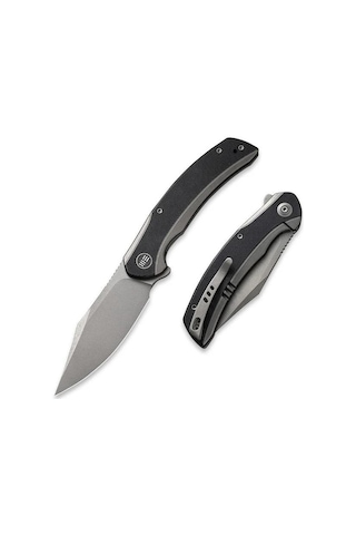 We Knife Snick Titanium Grey G10 Black Kamp Çakı Siyah