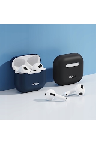 Apple Uyumlu AirPods 3 Silikon Kılıf Siyah