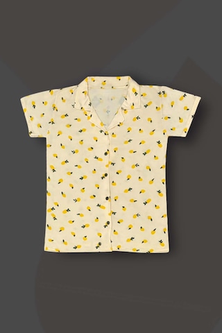 Genel Viskon Düğmeli Kadın Pijama Takımı Sarı