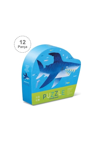 Crocodile Creek Mini Puzzle 12 Parça Köpekbalığı Şehri