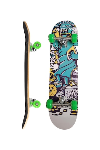 Delta Transparan Silikon Teker Üstü Zımparalı Kaykay - Ust 1164 Çok Renkli