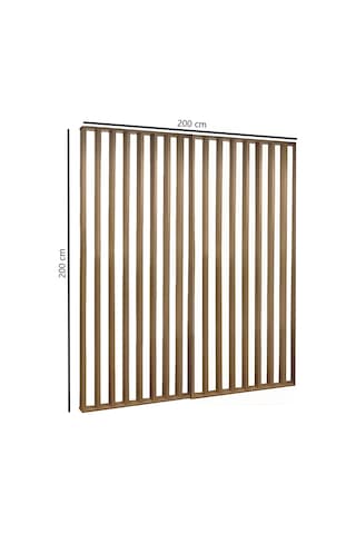 Ahşap Çıtalı Paravan Oda Ayırıcı Seperatör Duvar 2x2 Mt