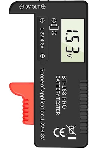 168 Pro Dijital Ekran Evrensel Pil Test Cihazı Taşınabilir Pil Kapasitesi Göstergesi Pratik