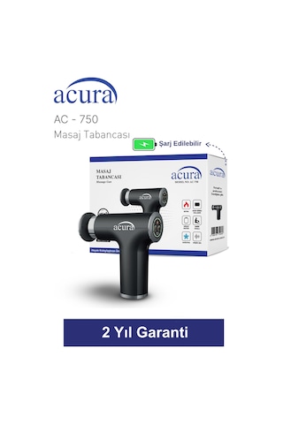 Acura Ac-750 Isıtmalı & Soğutmalı Profesyonel Masaj Tabancası Siyah