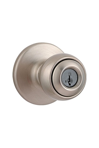 94002-842 Polo Keyed Entry Knob Featuring Smartkey Security İn Satin Nickel