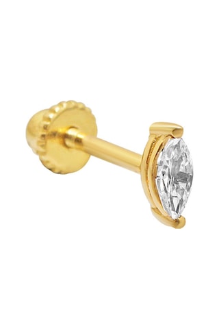 Altınkesesi Altın Kıkırdak Küpe Tekli Markiz Piercing Tragus Helix Altın