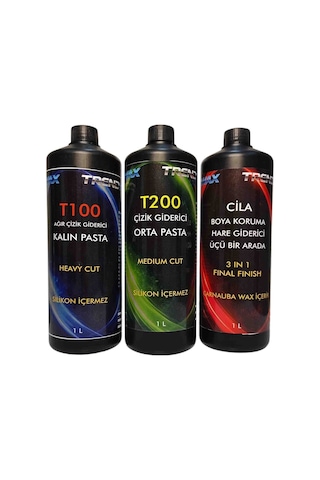 Trendwax 1 Litre Kalın Pasta,orta Pasta Ve Koruyucu Cila Wax