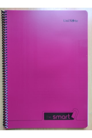 Çınar 96 Yaprak Kareli Defter Plastik Kapak Küçük Boy Lise A5 Telli