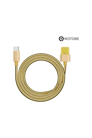 Usb Type-c Çelik Spiralli Şarj Data Kablosu