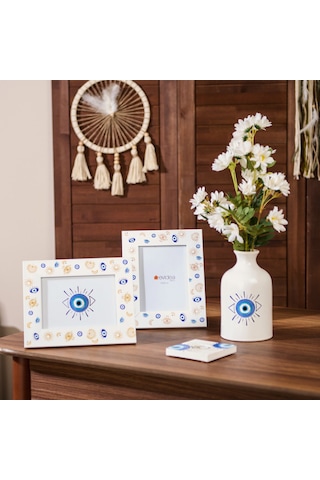 Deco Totemic Tealight Mum Ve Mumluk - Renkli - 10x10 Cm
