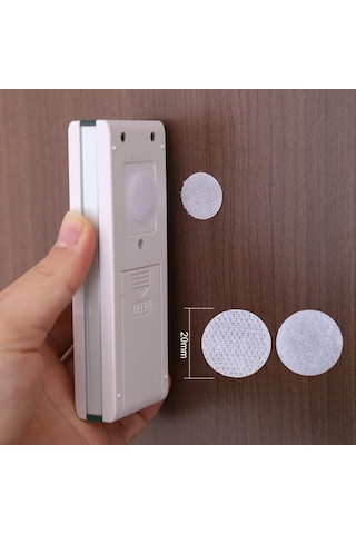 Arkası Yapışkanlı Yuvarlak Cırt Cırtlı Bant. Cırt Bant 1 Cm Genişlik-100 Çift-Beyaz