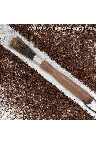 Kahve Değirmeni Fırçası, Ahşap Saplı Ve Pratik Tasarım Ahşap