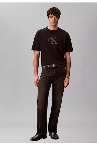 Calvin Klein Lv04rf819g Elevated Monologo Erkek Tişört Siyah