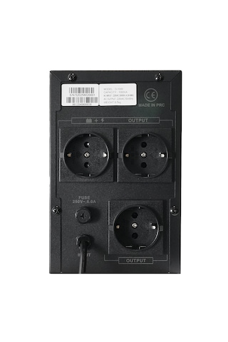 D-1000 1000va Lcd Kesintisiz Güç Kaynağı Line Interactive 2x12v 7ah Ups Bilgisayar Kamera Ofis Pc
