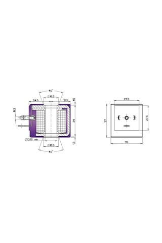 Gevax Valf Ventil Bobin 13.15mm - 12/24/110/220v Ac/dc