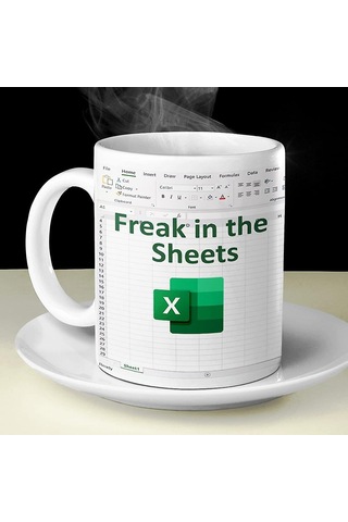 E-tablo Excel Kahve Kupası Komik Geek Kupa Bardağı