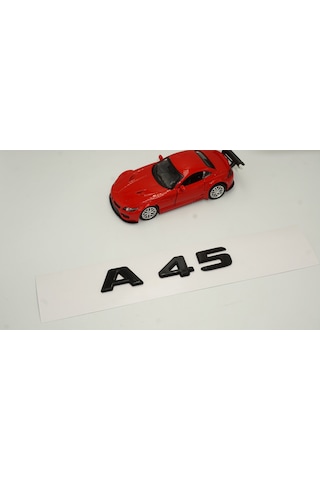 A 45 Bagaj Parlak Siyah ABS 3M 3D Yazı Logo