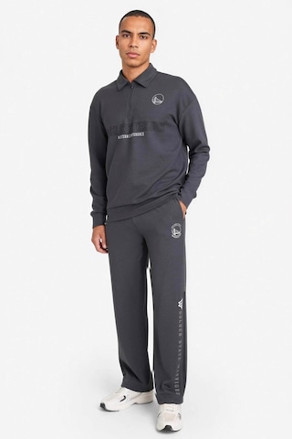 Defacto Nba Golden State Warriors Boxy Fit Polo Yaka Skuba Dalgıç Kumaş Sweatshirt F6974ax26spar191 Antrasit-ar191