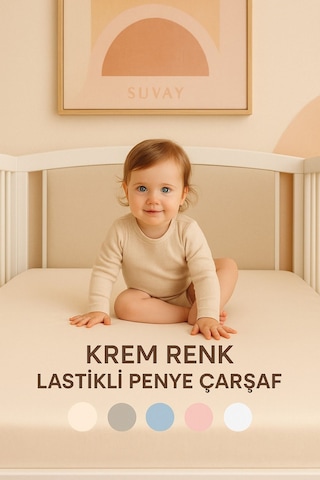 Bebek Lastikli Çarşaf %100 Pamuklu Penye Park Yatak 60x120 70x110 70x120 70x130 70x140