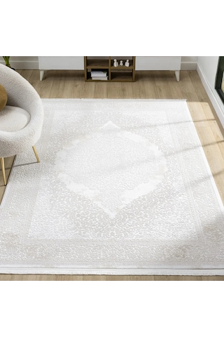 Nova White Koleksiyonu Lüx Beyaz Modern Halılar Nw5121bv