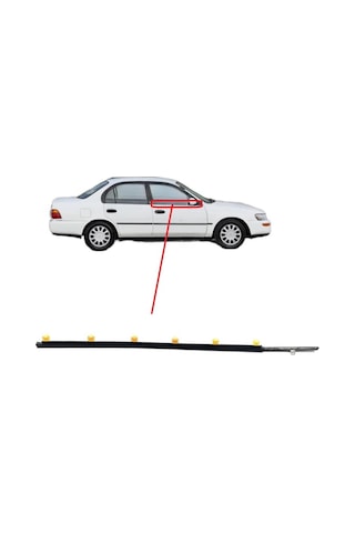 Toyota Corolla Ae101 Xlı Çıta Cam Sıyırıcı Fitili Ön Dış Sağ Siyah 1993-1998