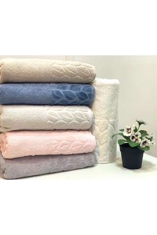 Nivemeshome 249 Hazal Lila Jakarlı Havlu Nurpak Lila