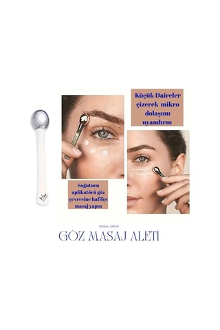 1sen Art & Beauty Göz Çevresi Masaj Aplikatörü Ferahlatıcı Metal Roller