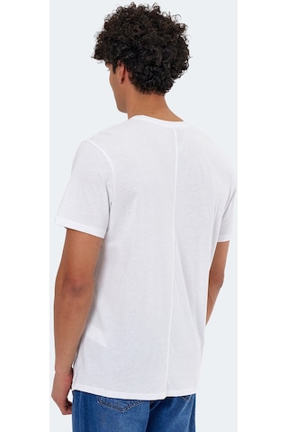 Slazenger KARNEN IN Oversize Erkek Tişört Beyaz