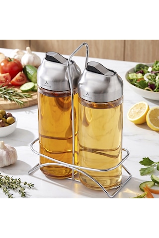 Aryıldız Norton 3 Parça Standlı Yağlık & Sirkelik Seti 430 Ml Çok Renkli