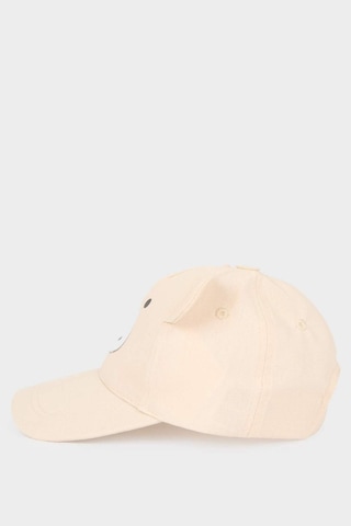 Defacto Nakışlı Jean Görünümlü Cap Şapka Erkek Bebek D8381a526smbg26 Bej-bg26