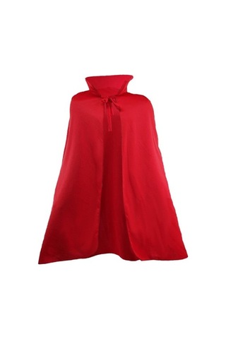 Kırmızı Renk Yakalı Pelerin 120 Cm Çok Renkli