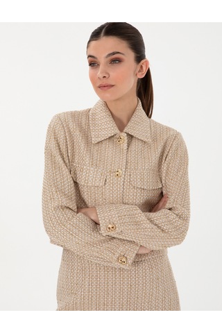 Pierre Cardin Kadın Bej Ceket 50300056-vr011 Bej