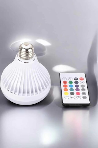 Mey İthalat Kablosuz Bluetooth Hoparlör Led Lamba