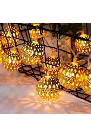 Solar Güneş Enerjili 8 Modlu 5 Metre 10 Led Dış Bahçe Aydınlatma