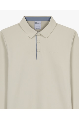 Skechers M Long Sleeve Waffle Polo Erkek Bej S2620148-1559